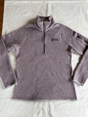 Patagonia Women's Better Sweater 1/4 Zip Fleece Milkweed Mauve S